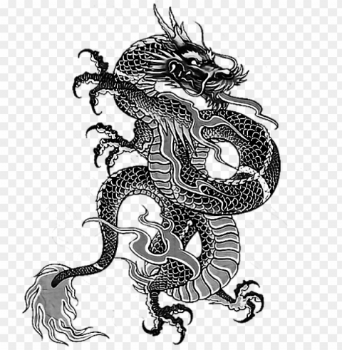 tattoo irezumi dragon dragonballz yakuza ninja backtatt - chinese dragon wallpaper for android Isolated Character in Clear Background PNG