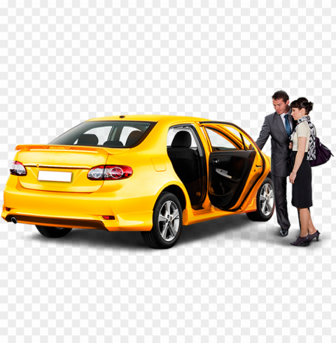 taxi cars clear background Isolated Design Element in Transparent PNG