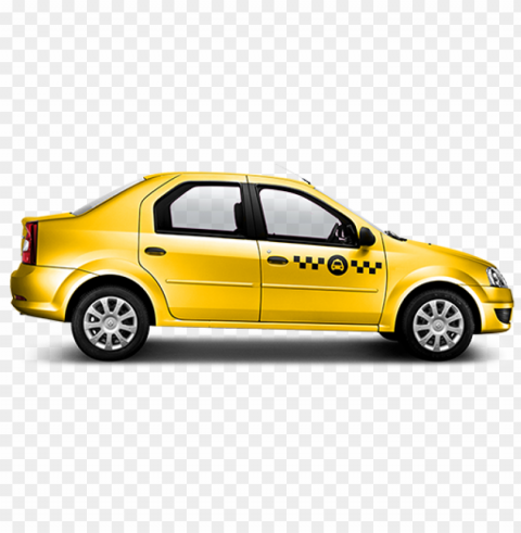 taxi cars Isolated Subject on Clear Background PNG