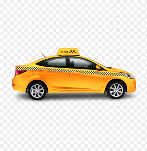 taxi cars Isolated Character on Transparent PNG
