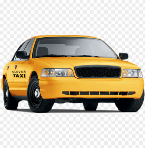 taxi cars Isolated PNG Object with Clear Background