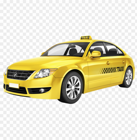 taxi cars image Isolated Illustration in Transparent PNG