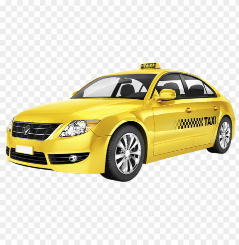 Taxi Cars Image Isolated Illustration In Transparent PNG