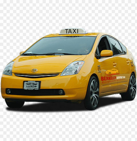 Taxi Cars Background Isolated Element In Clear Transparent PNG