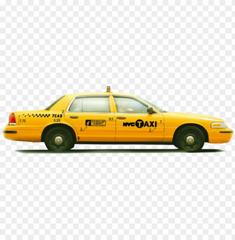 Taxi Cars Images Isolated Graphic On Clear Transparent PNG