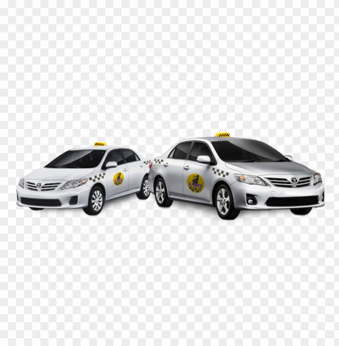 taxi cars transparent Isolated Icon with Clear Background PNG