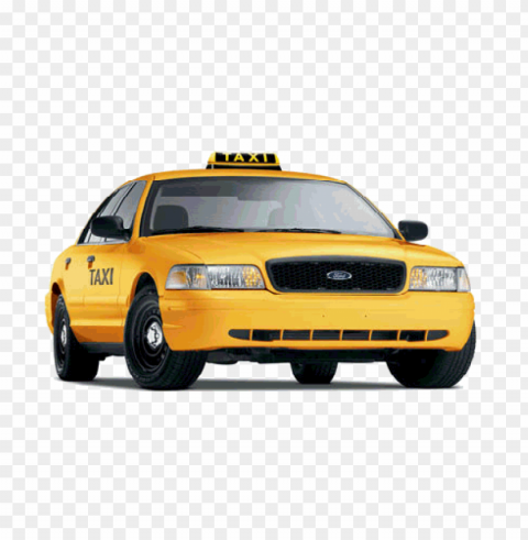 Taxi Cars Isolated Element On Transparent PNG