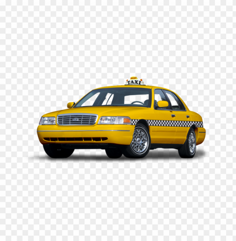 taxi cars Isolated PNG on Transparent Background
