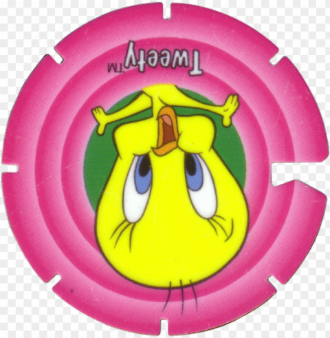 tazos series 1 101 140 looney tunes techno 102 - milkcap mania looney tunes tazos Isolated Graphic in Transparent PNG Format