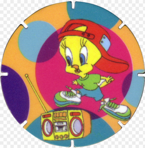 tazos walkers looney tunes 02-tweety - looney tunes crisps walkers PNG Image with Clear Background Isolated PNG transparent with Clear Background ID b5f8701b