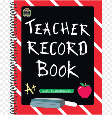 tcr2119 chalkboard teacher record book image - class record book for teachers PNG Graphic Isolated on Clear Backdrop