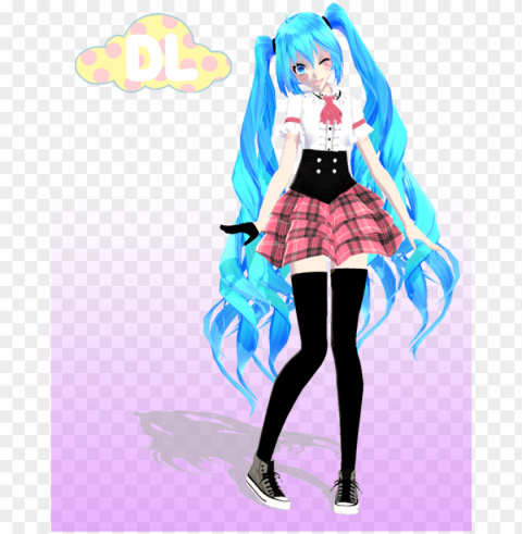tda miss music miku dl by khrismx on deviantart - mmd tda miku models PNG images with transparent layer PNG transparent with Clear Background ID 9d14640f