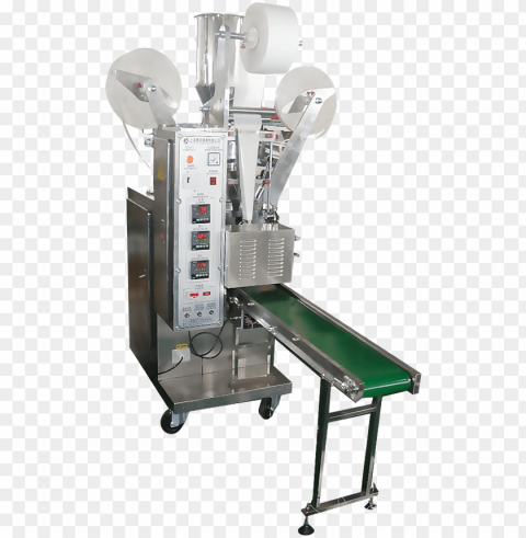 tea bag packing machine with inner and outer bag - machine tool Isolated Graphic on Clear Transparent PNG