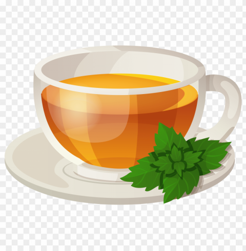 Tea Clear Background Isolated PNG Illustration