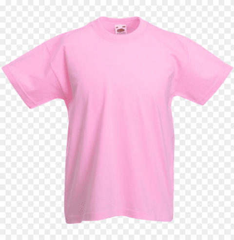 tea shirt vector - pink t shirt with pocket Isolated Icon on Transparent Background PNG