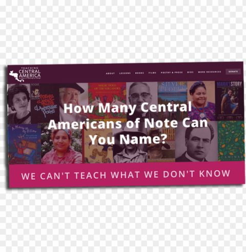 teaching central america website Clear PNG graphics
