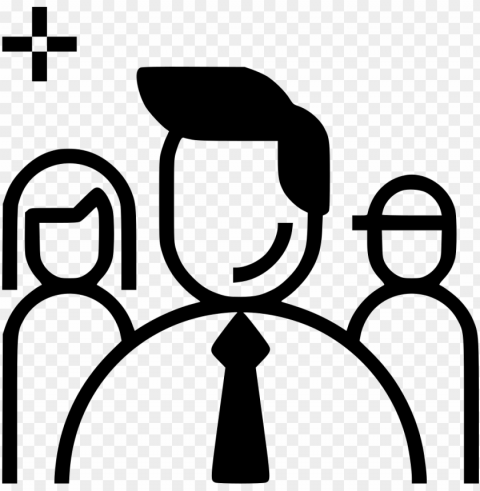 team business people smile comments PNG images with alpha transparency diverse set