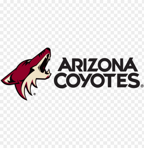 team logo - arizona coyotes vector logo Isolated Element with Transparent PNG Background