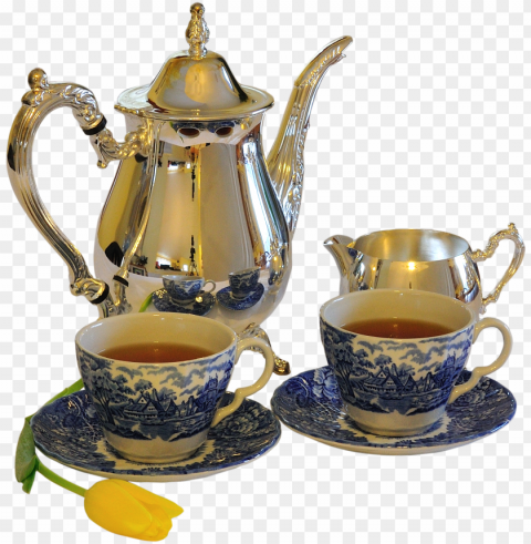 teapot and tea cup - tea cup and kettle PNG with alpha channel