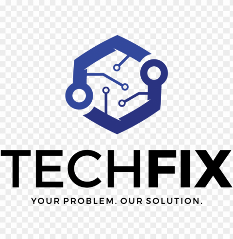 techfix solutions computer repair security system - mat logo Transparent Background Isolated PNG Character