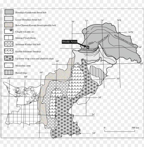 tectonic map of pakistan showing location - diagram PNG images with transparent canvas compilation