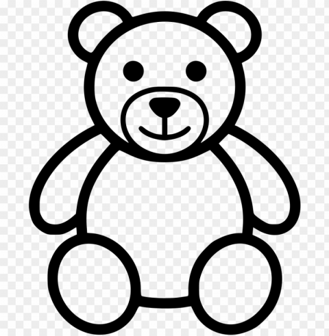 teddy bear svg icon free download - teddy bear vector ico PNG for digital art