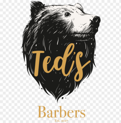 ted's barbers is an established hair salon that offers - bear head illustratio PNG Isolated Subject with Transparency