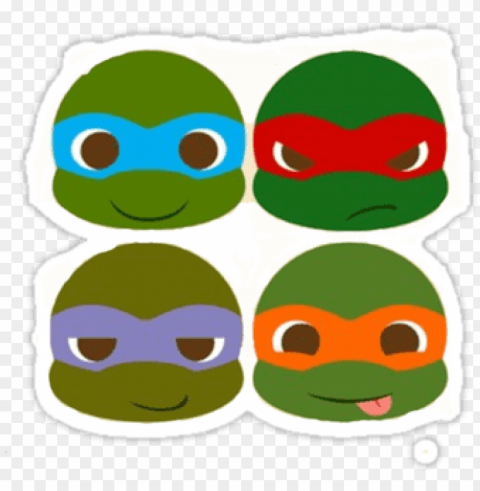 teenage mutant ninja turtles faces - kawaii teenage mutant ninja turtles PNG images free