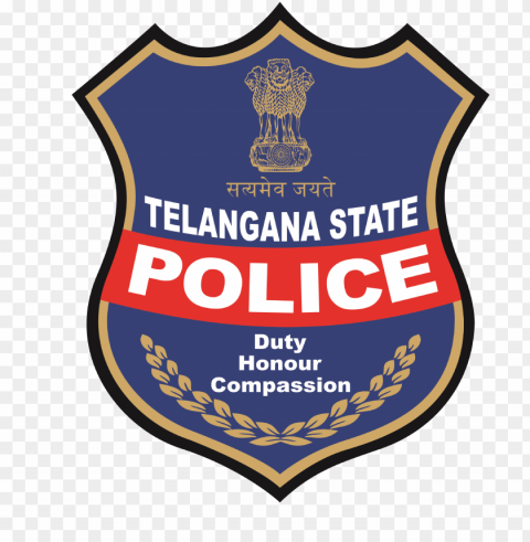 telangana police logo PNG for overlays