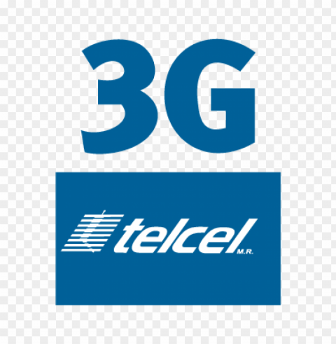 telcel 3g vector logo free download PNG with clear overlay