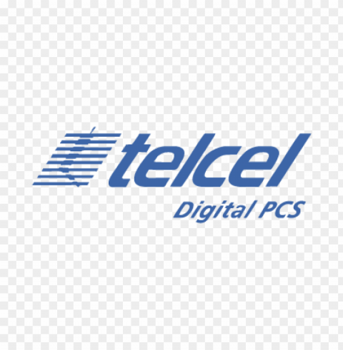 telcel digital pcs vector logo free PNG transparent images mega collection