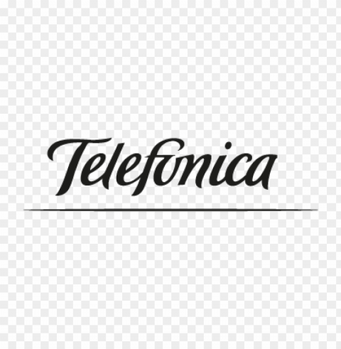 telefonica black vector logo download free PNG transparent elements compilation