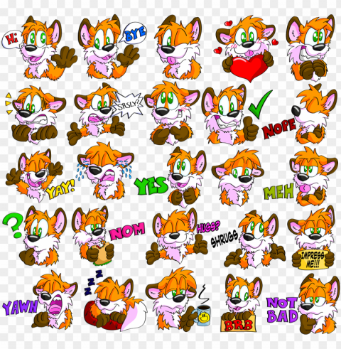 telegram stickers commissions Transparent Background PNG Object Isolation