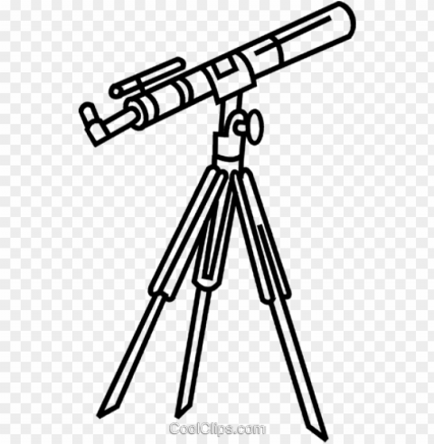 telescope - telescope line drawing Transparent Background Isolation of PNG