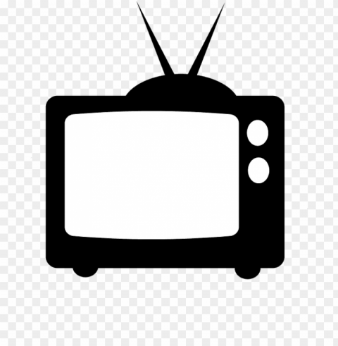television clipart tube tv - television silhouette Isolated Artwork on Clear Transparent PNG
