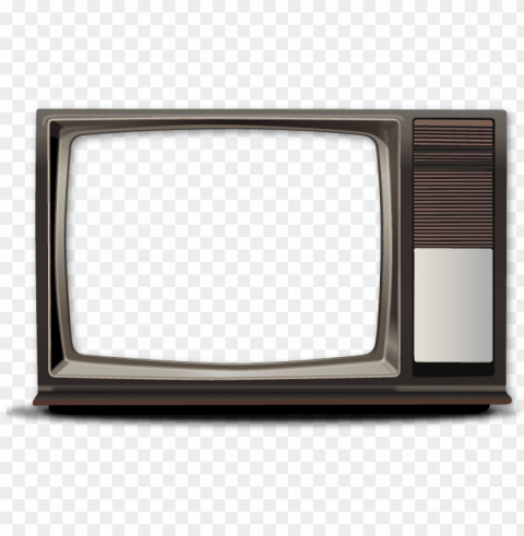 television screen - old tv screen Isolated Illustration with Clear Background PNG