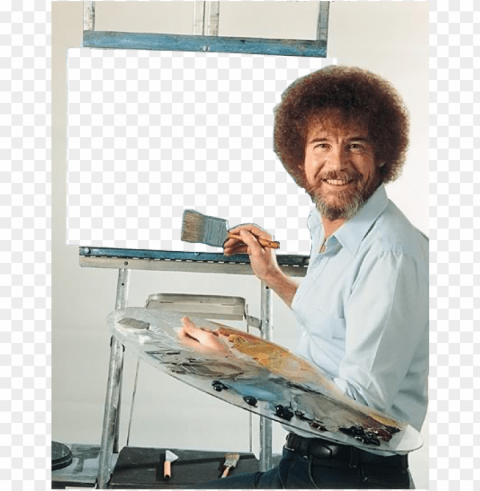  tem-bobross - bob ross painting blank PNG photo without watermark