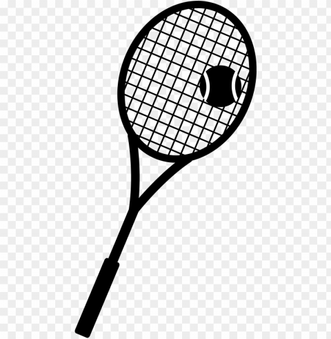 tennis racket and ball silhouette - pink tennis racket and ball Transparent Background PNG Isolated Element