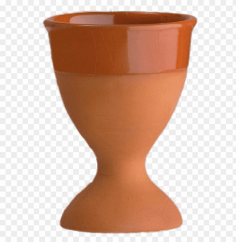terracotta egg cup Isolated Subject on Clear Background PNG PNG transparent with Clear Background ID a4d77e7b