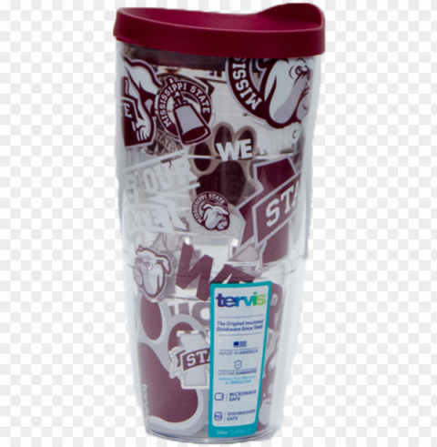 tervis 24oz mississippi state all over logos tumbler - mississippi state bulldogs and lady bulldogs PNG transparent backgrounds PNG transparent with Clear Background ID a4b9d3d1