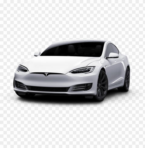 Tesla Model X Transparent Background PNG Isolated Art