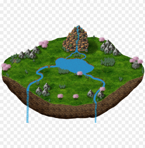 test - floating islands dungeon minecraft PNG Graphic Isolated with Transparency