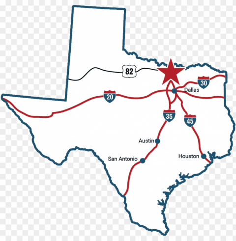 texas map roads leading to gainesville - zodiac seats gainesville tx Transparent Cutout PNG Graphic Isolation