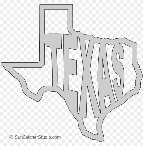texas map shape text outline scalable vector graphic - texas Isolated Subject with Transparent PNG
