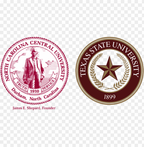 texas state university san marcos-north carolina central - nccu seal PNG with Transparency and Isolation