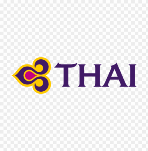 thai airways vector logo download free Transparent Background PNG Isolated Character