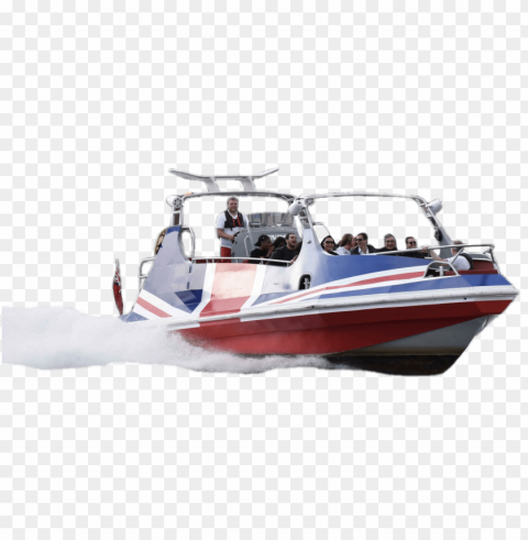 thames monsta going fast on the river thames Transparent background PNG stock