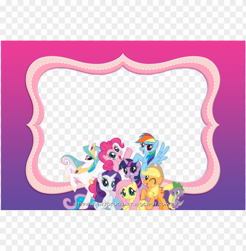 thank you card my little pony Transparent PNG Isolation of Item