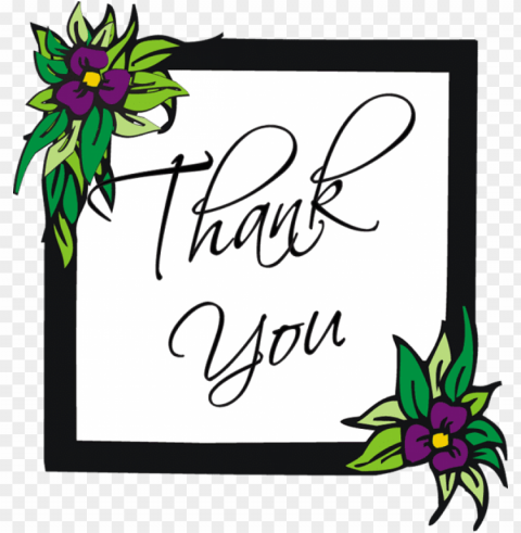 thank you clipart free images clipart image - free clipart flower thank you PNG transparent graphics for download