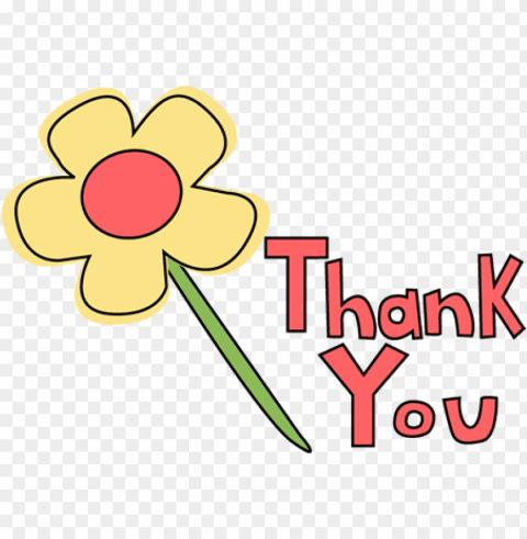 thank you kid flower Transparent PNG Artwork with Isolated Subject